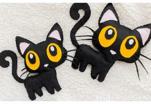 Halloween Black Cat Softie Free Sewing Pattern