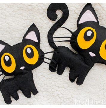 Halloween Black Cat Softie Free Sewing Pattern