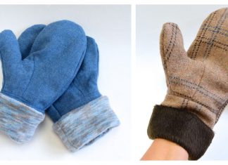 Mittens for Grownups Free Sewing Pattern