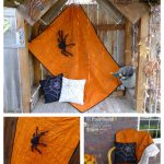 Reversible Spider Web Halloween Quilt Free Sewing Pattern