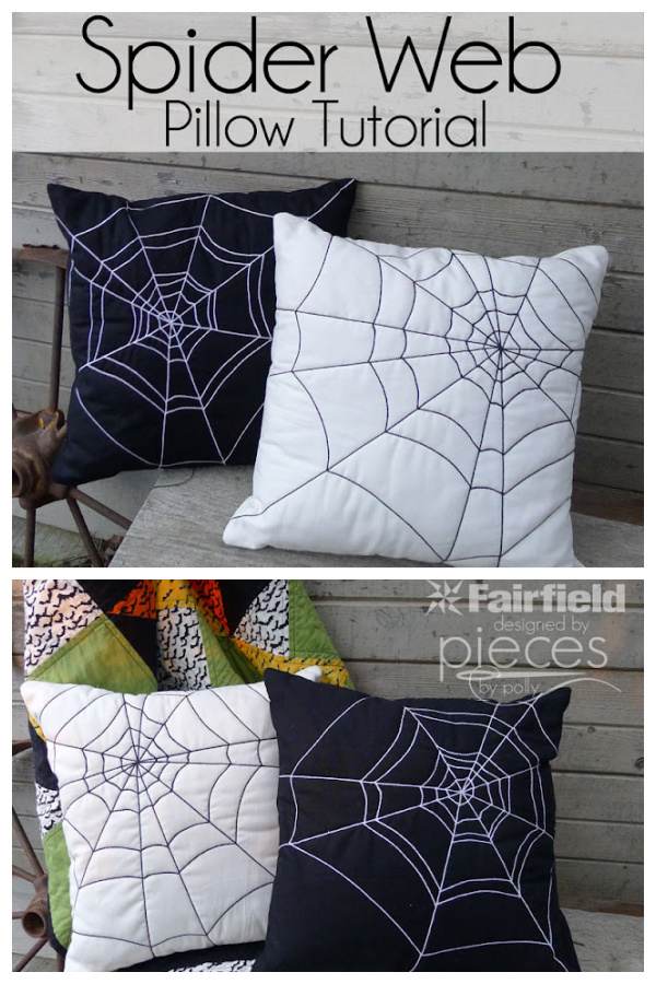 Spider Web Pillows Free Sewing Pattern