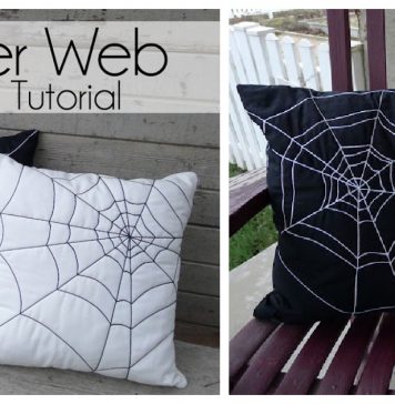 Spider Web Pillows Free Sewing Pattern