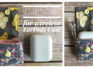 Wireless EarPods Case Free Sewing Pattern