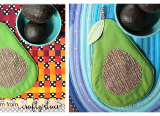 Avocado Hot Pad Free Sewing Pattern