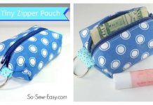 Mini Zipper Pouch Keyring Free Sewing Pattern and Video Tutorial