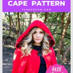 Red Riding Hood Cape Free Sewing Pattern