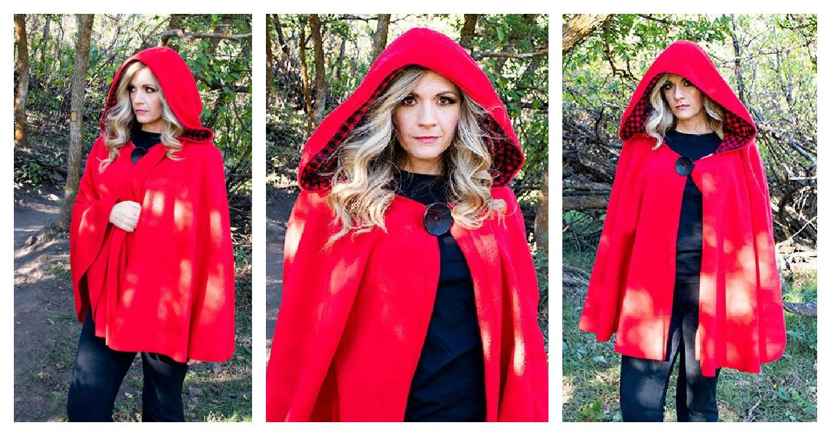 Red Riding Hood Cape Free Sewing Pattern
