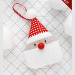 Santa Ornament Free Sewing Pattern