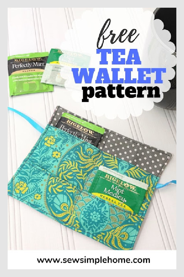 Tea Wallet Free Sewing Pattern