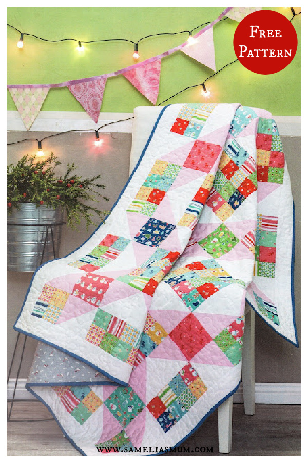 Christmas Quilt Free Sewing Pattern 