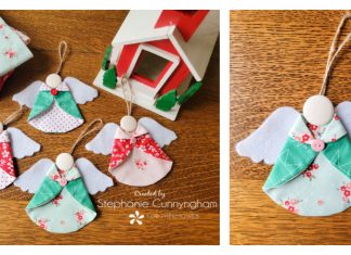 Fabric Angel Ornament Free Sewing Pattern