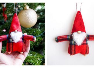 Gnome Ornament Free Sewing Pattern