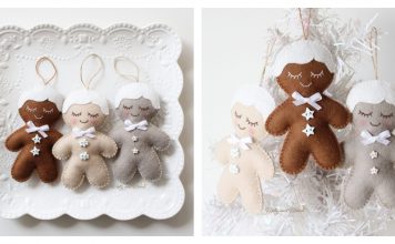 Gingerbread Ornament Free Sewing Pattern
