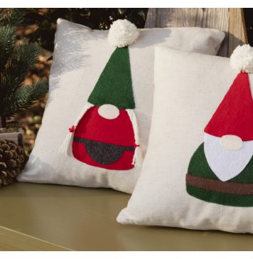 Gnome Applique Pillows Free Sewing Pattern