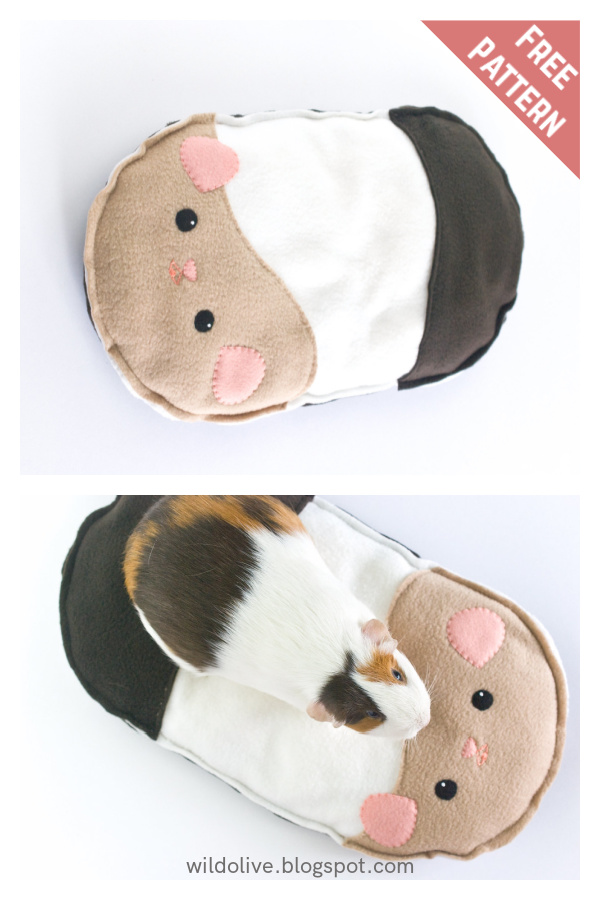 Guinea Pig Cushion Free Sewing Pattern