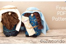 Nativity Gnome Family Free Sewing Pattern