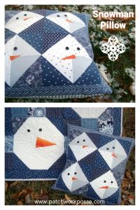 Snowman Pillow Free Sewing Pattern