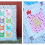 Chicken Quilt Squares Free Sewing Pattern