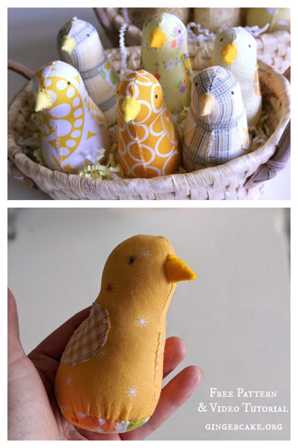 Cute Spring Chick Free Sewing Pattern and Video Tutorial
