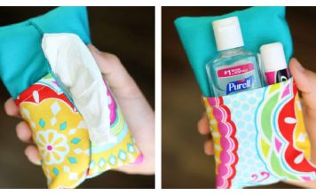 Double Sided Tissue Holder Free Sewing Pattern