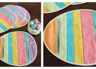 Easter Egg Placemats Free Sewing Pattern