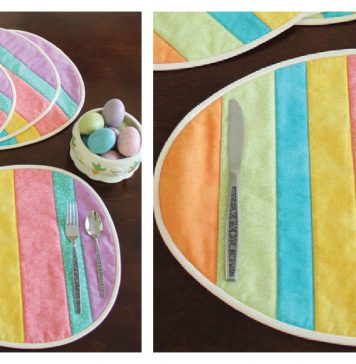 Easter Egg Placemats Free Sewing Pattern