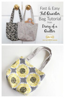 Easy Fat Quarter Bag Free Sewing Pattern