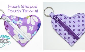 Heart Shaped Pouch Free Sewing Pattern
