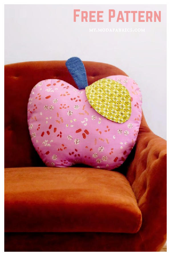 Apple Pillow Free Sewing Pattern