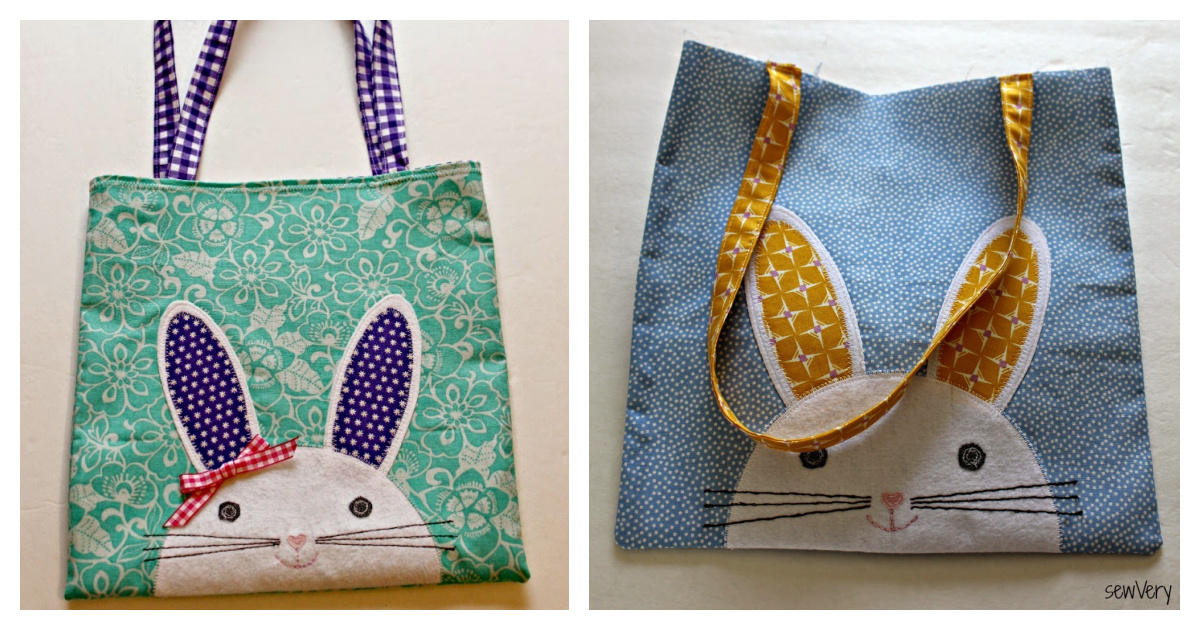 Bunny Face Bag Free Sewing Pattern