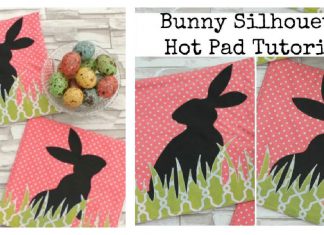 Bunny Silhouette Hot Pad Free Sewing Pattern