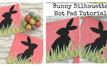 Bunny Silhouette Hot Pad Free Sewing Pattern