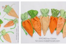 Carrot Treat Bag Free Sewing Pattern