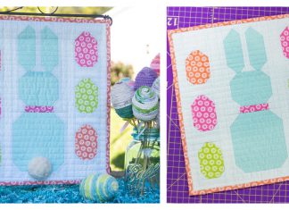 Easter Bunny Mini Quilt Free Sewing Pattern