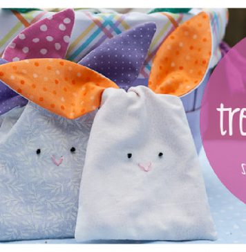Bunny Treat Bags Free Sewing Pattern