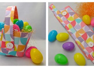 Collapsible Easter Basket Free Sewing Pattern
