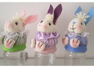 How to Decorate a Jar with a Bunny Video Tutorial