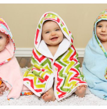 Scrappy Happy Hooded Towels Free Sewing Pattern