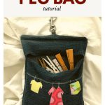 Denim Peg Bag Free Sewing Pattern