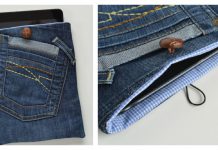 Denim Tablet Case Free Sewing Pattern