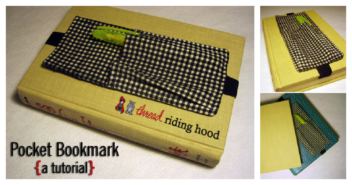 Pocket Bookmark Free Sewing Pattern