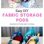 Fabric Storage Pods Free Sewing Pattern