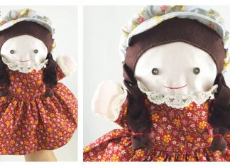 Hand Puppet Rag Doll Free Sewing Pattern