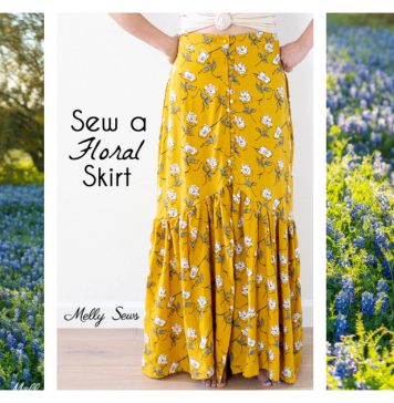 How to Sew a Floral Skirt
