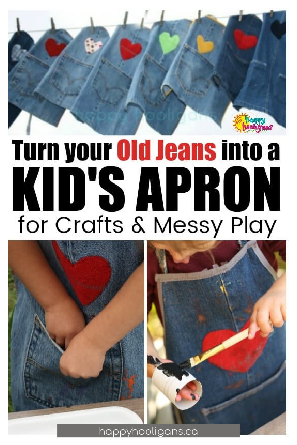 Kid’s Jean Apron Free Sewing Pattern