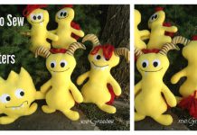 Little Monster Softies Free Sewing Pattern