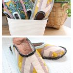 Quilted Slippers Free Sewing Pattern