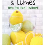 Felt Lemon and Lime Free Sewing Pattern
