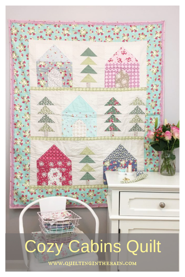Cozy Cabins Quilt Free Sewing Pattern