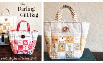 Darling Gift Bag Free Sewing Pattern